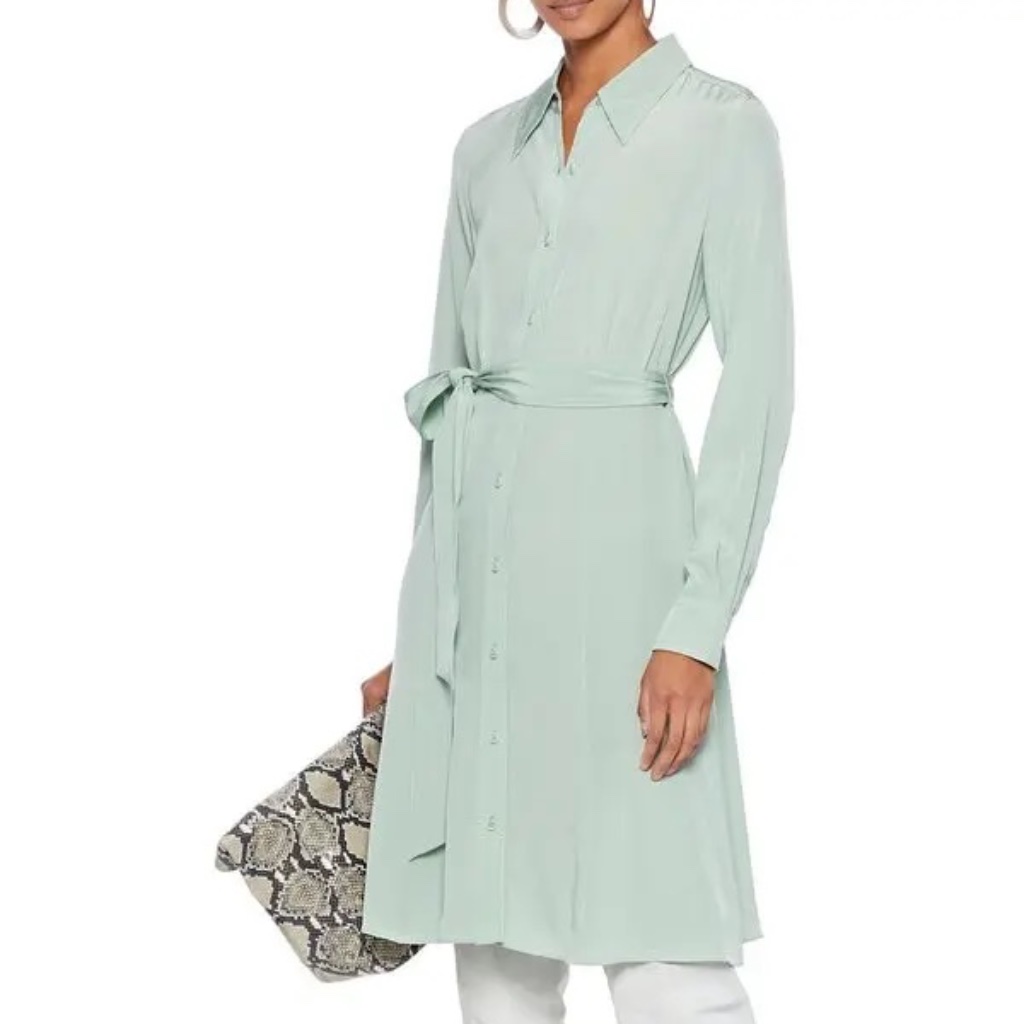 Dvf Dory Shirt Dress Size M Nwt
